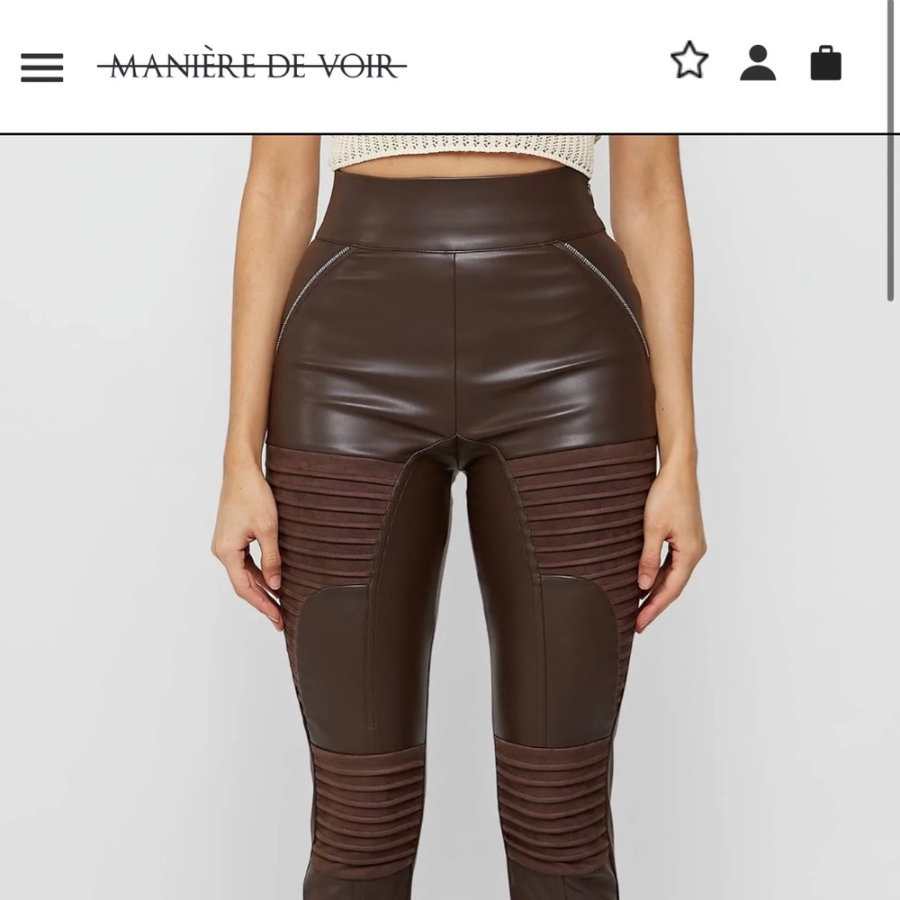 Leather leggings